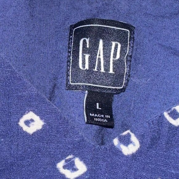 Y2k Blue Peplum Polka Dot Tank Top Gap Women's Large - Picture 6 of 7